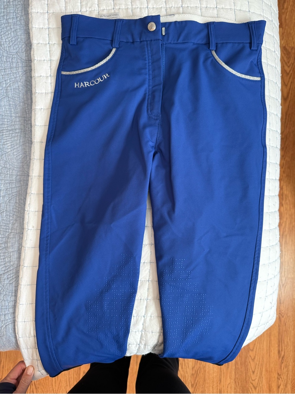 Harcoar Royal Blue and Silver Riding Breeches new 29-30 US, 8-10, 40 FR